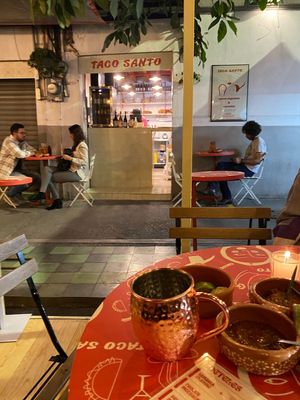  at Taco Santo in Mexico City