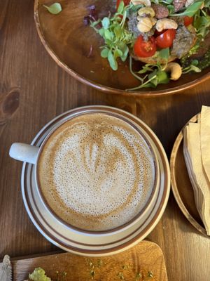 Coffee with plant milk   at Cafe Mongsangka - 카페몽상가 in Busan