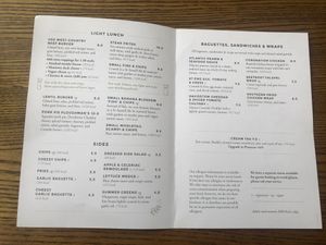 Menu 2 as of Nov 2022  at Great Western Hotel  in Newquay