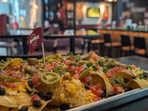 Vegan nachos at DXB - Hard Rock Cafe - T3 - B in Dubai