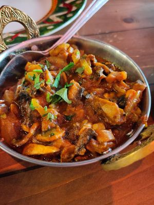 Mushroom Bhaji at Kashmir Indian Restaurant in Christchurch