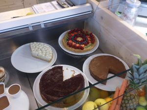 Cakes at Veganima in Arco