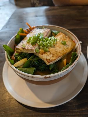 Thai noodle soup at Wasp & Sprout in Nairobi