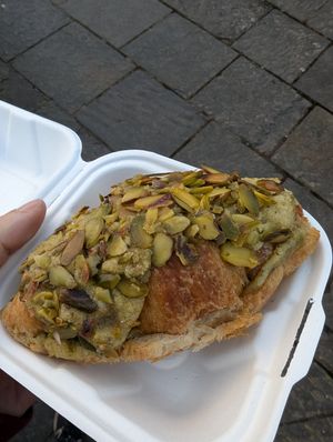 Pistachio Croissant 🥐 at Y Siop Fach Sero in Ferndale
