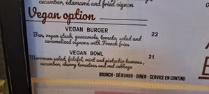 Vegan options on the menu | August 2025 at Annette Cafe in Nice