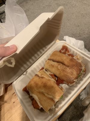 Chicken parm  at Greens and Grains in Voorhees