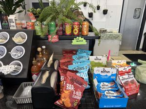 Beverages, hot sauces, uglies chips, and 7th heaven chocolate  at Greens and Grains in Voorhees