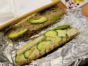 Vegan sandwich   at TOTO in Belgrade