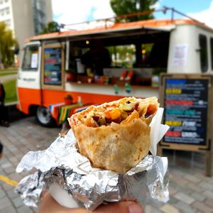 Vegan burrito  at Je Van Het Loket in Delft