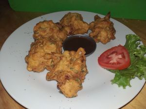 pakora at Paulino's Indian Cuisine in Cusco