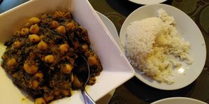 Channa palak at Paulino's Indian Cuisine in Cusco