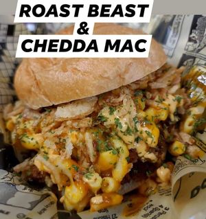 ROAST BEAST N MAC SAMMICH at Mad Munchies in Pensacola