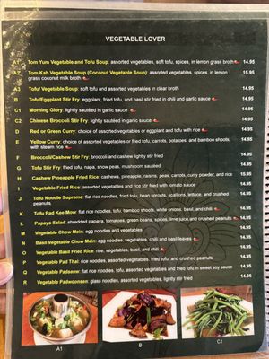 Menu  at Thai Rama in Torrance