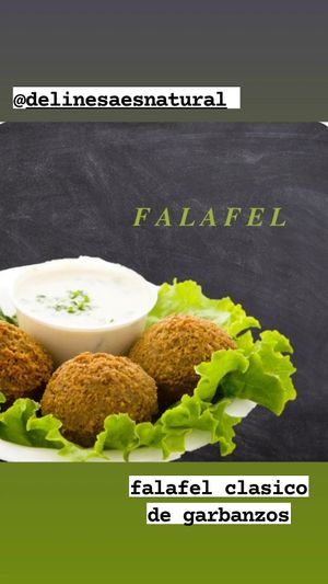 Falafel clasico at Delinesa in Tenerife