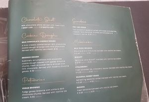 Vegan Menu (July 2024) at Little Dessert Shop Bull Ring in Birmingham