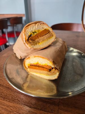 Cuban sandwich at Luhv Vegan Bistro in Philadelphia