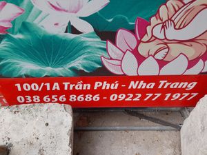 Address and phone numbers at Quận Chay Thien Tam in Nha Trang