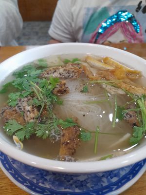 Noodle soup at Quận Chay Thien Tam in Nha Trang