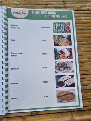 Side dishes at Thung Sen Tam Coc Restaurant & Cafe in Ninh Binh