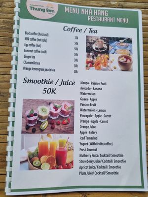 Lovely fresh juice at Thung Sen Tam Coc Restaurant & Cafe in Ninh Binh