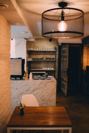 Coffee corner at Booch Cafe in Riga