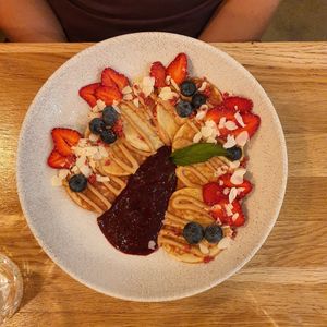 pancakes at Booch Cafe in Riga