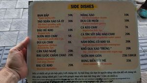 Lots of side dish options. at Quán Chay Hữu Duyên in Da Nang