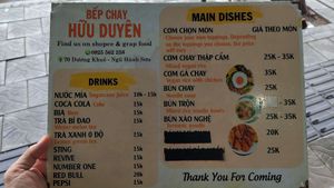 Delicious main dishes at Quán Chay Hữu Duyên in Da Nang