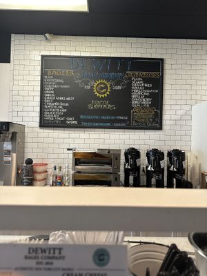 Menu  at DeWitt Bagel Company in Syracuse