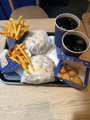 Vegan chicken burger menu and nuggets   at Nelly's - Vicenza Centro in Vicenza