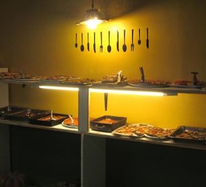 one out of my 3-pic pseudo panorama that really doesn't do justice to Cuenco's buffet... at Cuenco in Mendoza