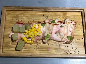 Tiradito de Berenjenas 🌱 at Cuenco in Mendoza