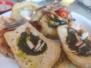 Buffet plate at Cuenco in Mendoza