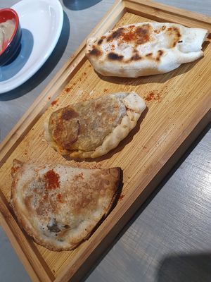 Trio de Empanadas at Cuenco in Mendoza