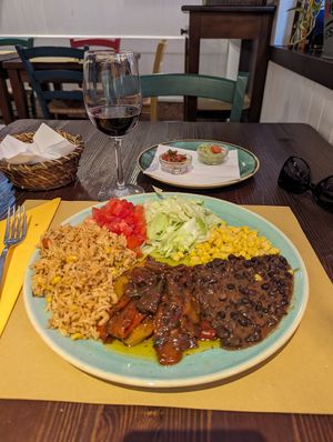 Vegan fajitas at Iguanna in Venice