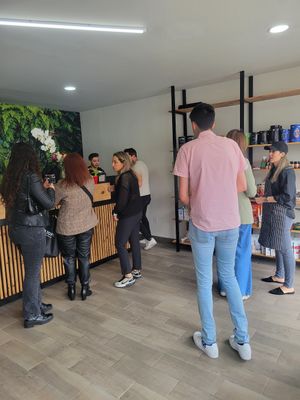 People at Mr. Tofu in Tijuana