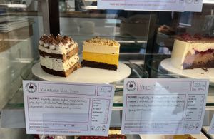 Shelf of vegan choices continues   at Dora The Cook in Krakow