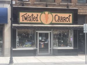 Sadly, they were closed. But the town was cute and the eclipse was spectacular.  at Twisted Carrot in Plattsburgh