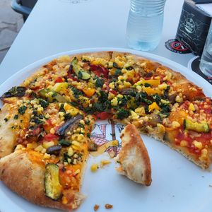 Lots of vegetables....really delicious at 70's Cafe in Tenerife