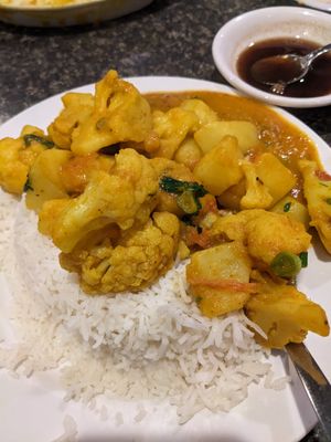 Aloo Gobi at Sai Ram Indian Cuisine in Appleton