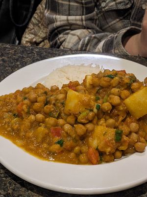Aloo Chana at Sai Ram Indian Cuisine in Appleton