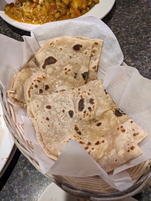 Roti at Sai Ram Indian Cuisine in Appleton