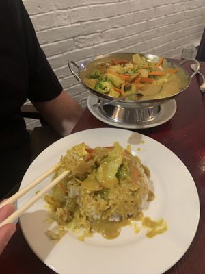 Curry - very tasty   at Le Petit Saigon in Victoria