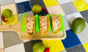 Bean Tacos at Fiesta in Tbilisi