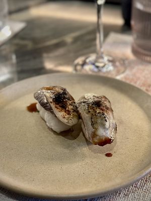 Unagi Eggplant Nigiri  at Planta Cocina - Marina del Rey in Marina Del Rey