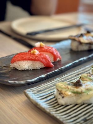 Ahi Watermelon Nigiri  at Planta Cocina - Marina del Rey in Marina Del Rey