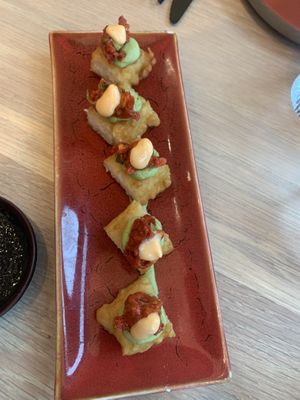 Crispy rice   at Planta Cocina - Marina del Rey in Marina Del Rey