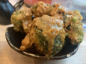 Tempura Brocoli   at Planta Cocina - Marina del Rey in Marina Del Rey
