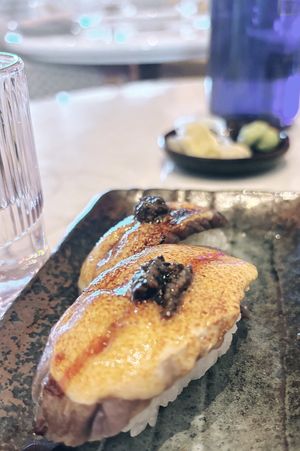 Eggplant nigiri   at Planta Cocina - Marina del Rey in Marina Del Rey