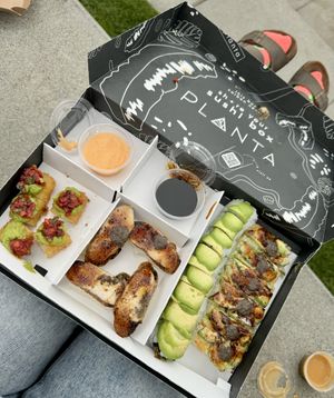 Take out sushi box 🤩  at Planta Cocina - Marina del Rey in Marina Del Rey